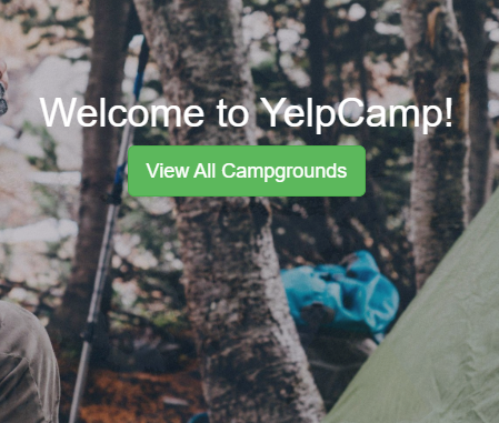 Yelpcamp app screenshot